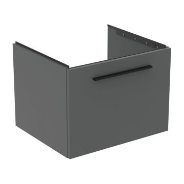 Dulap baza suspendat Ideal Standard i.life B gri quartz mat 1 sertar 60 cm