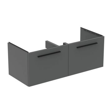 Dulap baza suspendat Ideal Standard i.life B gri quartz mat 2 sertare 120 cm