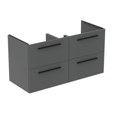 Dulap baza suspendat Ideal Standard i.life B gri quartz mat 4 sertare 120 cm