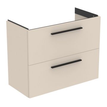Dulap baza suspendat Ideal Standard i.life S 2 sertare bej - nisip 80 cm