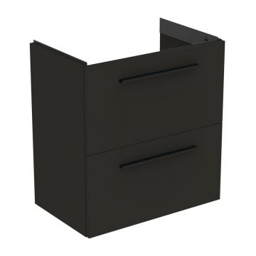Dulap baza suspendat Ideal Standard i.life S 2 sertare gri carbon 60 cm
