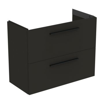 Dulap baza suspendat Ideal Standard i.life S 2 sertare gri carbon 80 cm