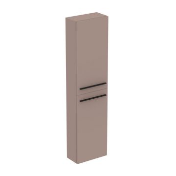 Dulap inalt suspendat Ideal Standard i.life S finisaj gri - bej 40 cm 2 usi