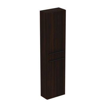 Dulap inalt suspendat Ideal Standard i.life S finisaj stejar cafeniu 40 cm 2 usi
