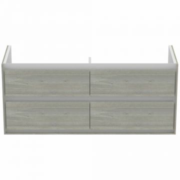 Dulap suspendat pentru lavoar gri deschis lemn Ideal Standard Connect Air 120 cm