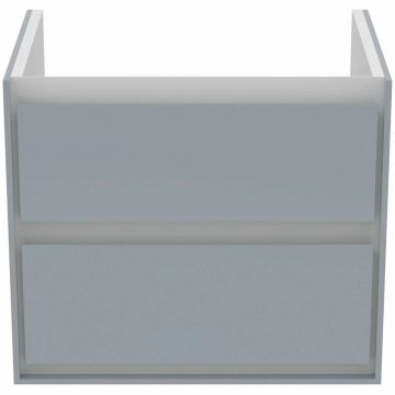 Dulap suspendat pentru lavoar gri deschis mat Ideal Standard Connect Air 60 cm