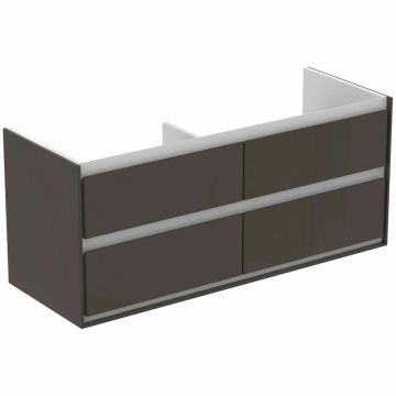 Dulap suspendat pentru lavoar maro inchis lemn Ideal Standard Connect Air 120 cm