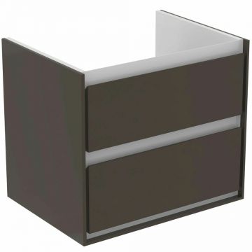 Dulap suspendat pentru lavoar maro inchis lemn Ideal Standard Connect Air 60 cm