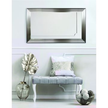 Oglinda Ars Longa Malaga nichel 85x85