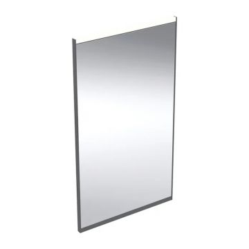Oglinda cu iluminare si dezaburire Geberit Option Plus Square 40 cm negru - aluminiu eloxat