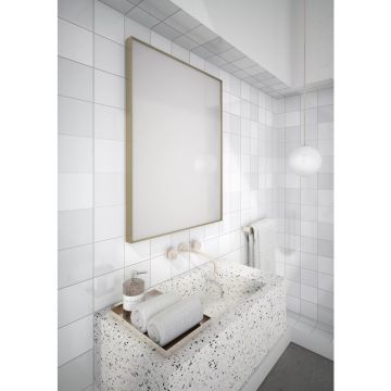 Oglinda dreptunghiulara Dubiel Vitrum Stark Gold 60x80 cm