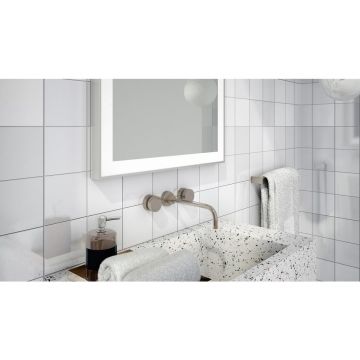 Oglinda dreptunghiulara LED Dubiel Vitrum Logan Black 60x80 cm