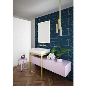 Oglinda dreptunghiulara LED Dubiel Vitrum Solid White 60x80 cm