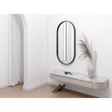 Oglinda ovala Dubiel Vitrum Tokio Black 50x100 cm