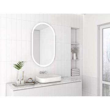 Oglinda ovala LED Dubiel Vitrum Cafe 60x100cm