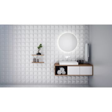 Oglinda rotunda LED Dubiel Vitrum Senso Kolo 70x70 cm