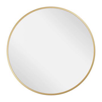 Oglinda rotunda Rea MR18-20700G rama metalica aurie 70 cm