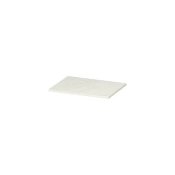 Blat pentru lavoar alb din PAL finisaj marmura Cersanit Larga 60 cm