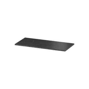 Blat pentru lavoar negru din PAL finisaj marmura Cersanit Larga 100 cm