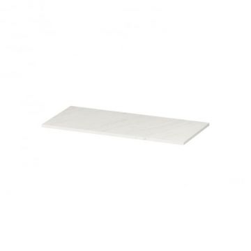 Blat pentru mobilier baie Cersanit Larga 100 cm, alb marmura