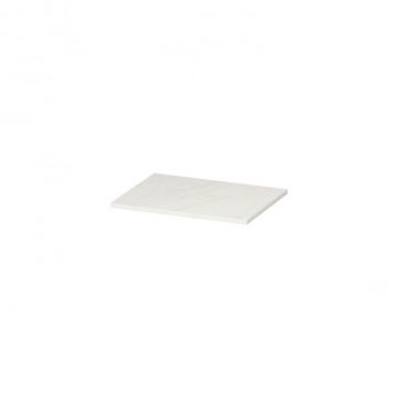 Blat pentru mobilier baie Cersanit Larga 60 cm, alb marmura