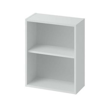 Dulap baie lateral suspendat fara usa gri Cersani Larga 44 cm