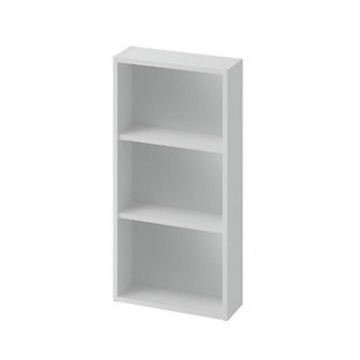 Dulap baie suspendat fara usa albastru Cersanit Larga 40 cm cu 3 rafturi