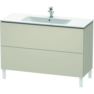 Dulap baza pe pardoseala Duravit L-Cube cu doua sertare 122cm taupe super mat