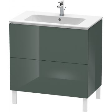 Dulap baza pe pardoseala Duravit L-Cube cu doua sertare 82cm gri Dolomiti lucios