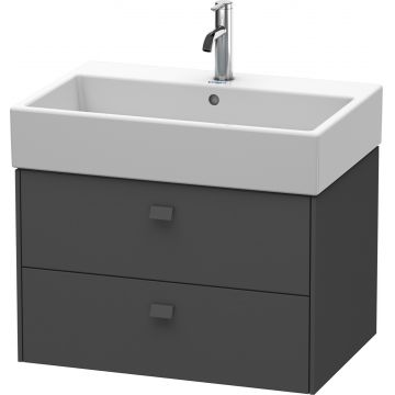 Dulap baza suspendat Duravit Brioso 684x442mm cu doua sertare grafit mat
