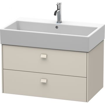 Dulap baza suspendat Duravit Brioso 784x442mm cu doua sertare taupe mat