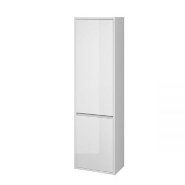 Dulap coloana Cersanit, Crea, cu doua usi, 140 cm, alb