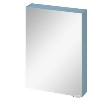 Dulap cu oglinda suspendat albastru Cersanit Larga 60 cm