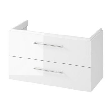 Dulap suspendat pentru lavoar Alb Cersanit Larga 100 cm