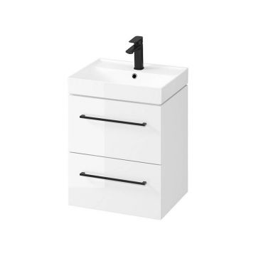 Dulap suspendat pentru lavoar Alb Cersanit Larga 50 cm