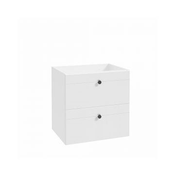 Dulap suspendat pentru lavoar alb mat Defra Isole 60 cm
