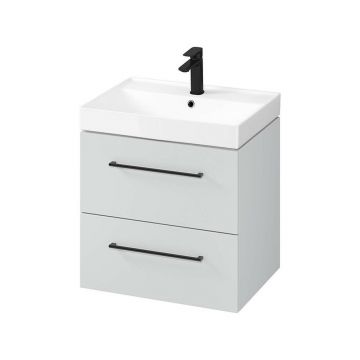 Dulap suspendat pentru lavoar Gri Cersanit Larga 60 cm