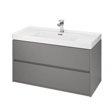 Mobilier suspendat Cersanit, Crea, 100 cm, gri