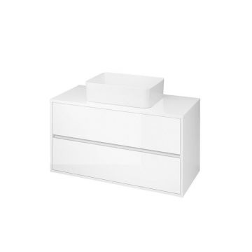 Mobilier suspendat Cersanit, Crea, 80 cm, alb