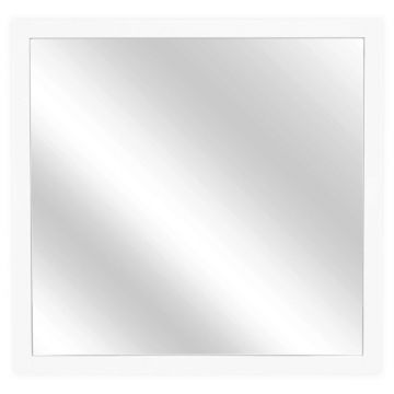Oglinda pentru baie Livia, 75x3.6x72 cm, MDF, alb lucios