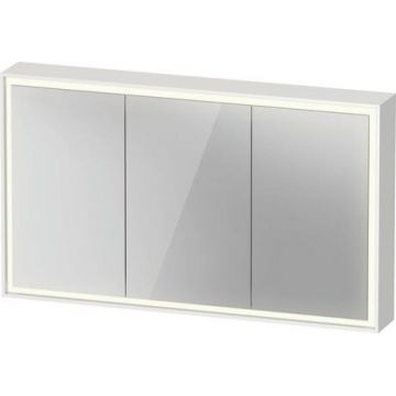 Dulap cu oglinda Duravit Vitrium 120cm iluminare LED cu senzor alb mat décor