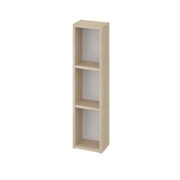 Dulap suspendat deschis, Cersanit, Moduo, înalțime 80 cm, stejar