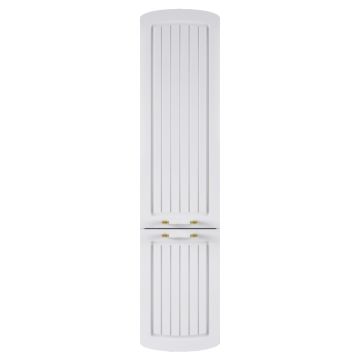 Dulap baie suspendat Pera  alb  manere aurii  35x150 cm