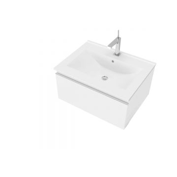 Mobilier baie cu lavoar SaviniDue, colecția Albatros, lătime de 60 cm, alb