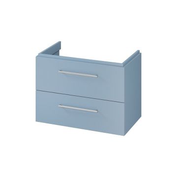 Mobilier suspendat, Cersanit, Larga, dreptunghiular, 80 cm, albastru