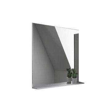 Oglinda cu etajera Kolpasan, Evelin, 65 x 70 cm, alb