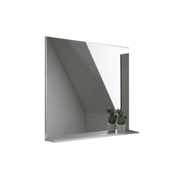 Oglinda cu etajera, Kolpasan, Evelin, 80 x 70 cm, alba