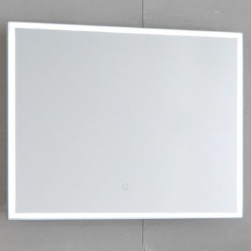 Oglinda dreptunghiulara, Kolpasan, Drava, cu iluminare LED, 80 x 70 cm