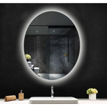 Oglindă, Fluminia, Picasso Ambient 70, cu iluminare LED și dezaburire
