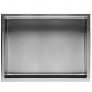Raft incastrat pentru baie Rea 30x45 cm Crom Periat